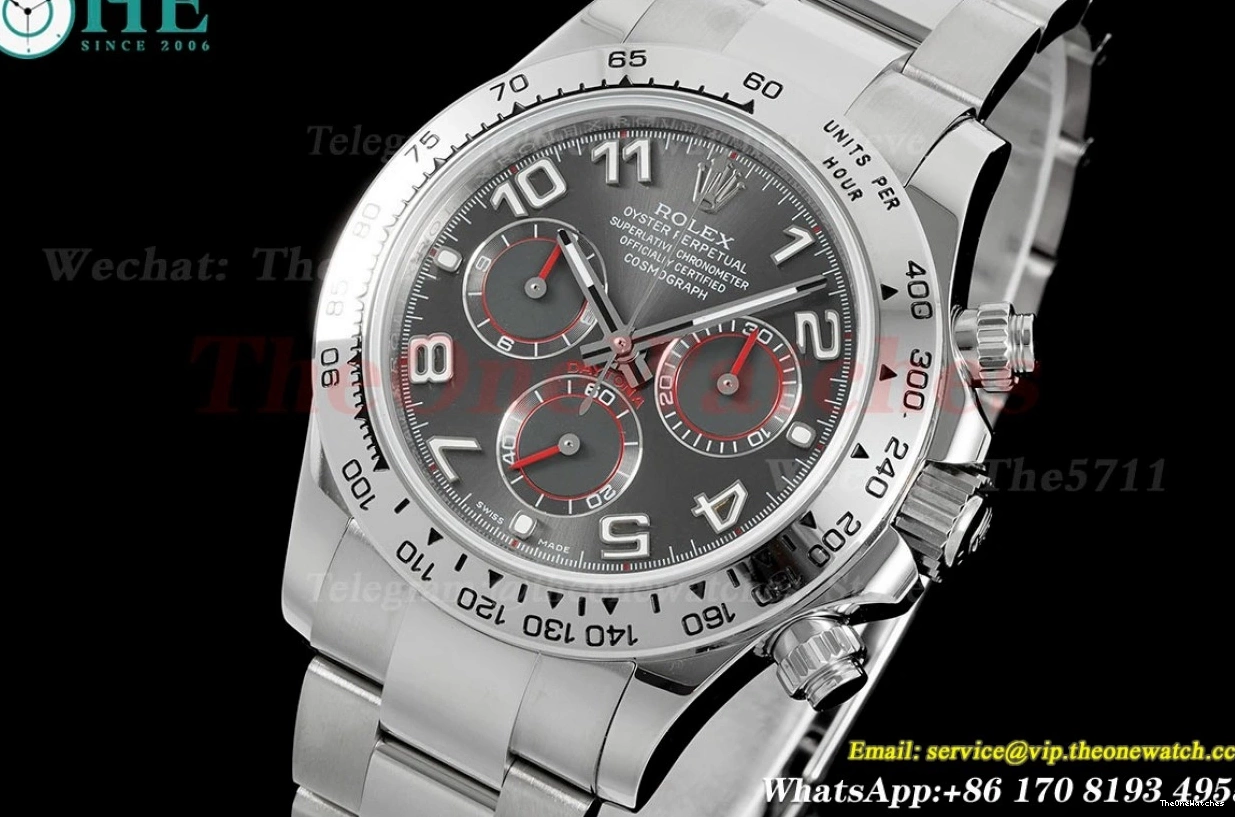 40mm SS Grey SS Daytona Dial A7750 OMF 116509 1227